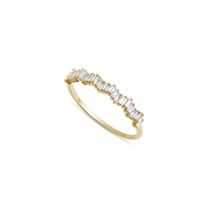 IRREGULAR BAGUETTE DIAMOND RING